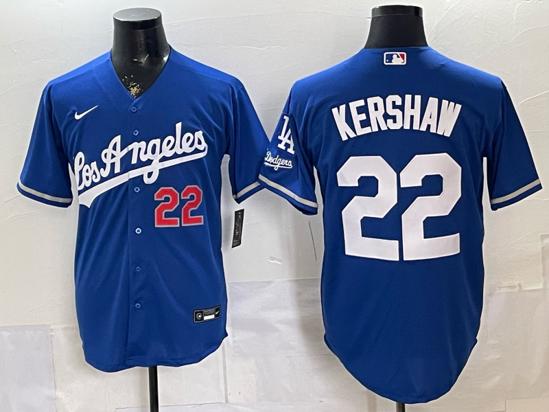 Men Los Angeles Dodgers #22 Kershaw blue Game 2026 Nike MLB Jersey 04010002->->MLB Jersey